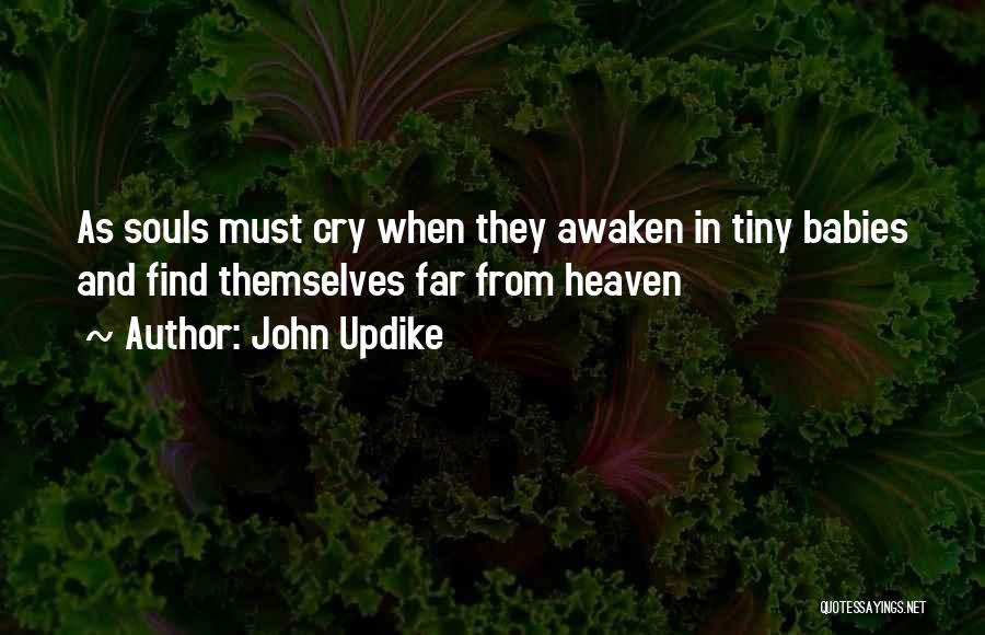 I Will Not Cry Over You Quotes By John Updike
