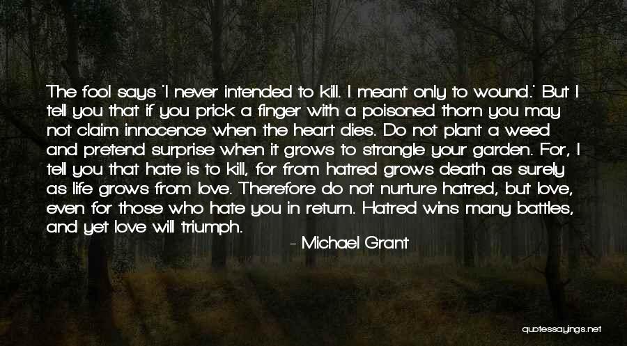 I Will Not Hate Quotes By Michael Grant