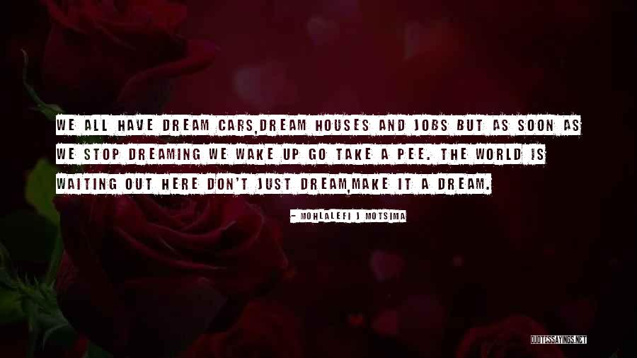 I Will Not Stop Dreaming Quotes By Mohlalefi J Motsima