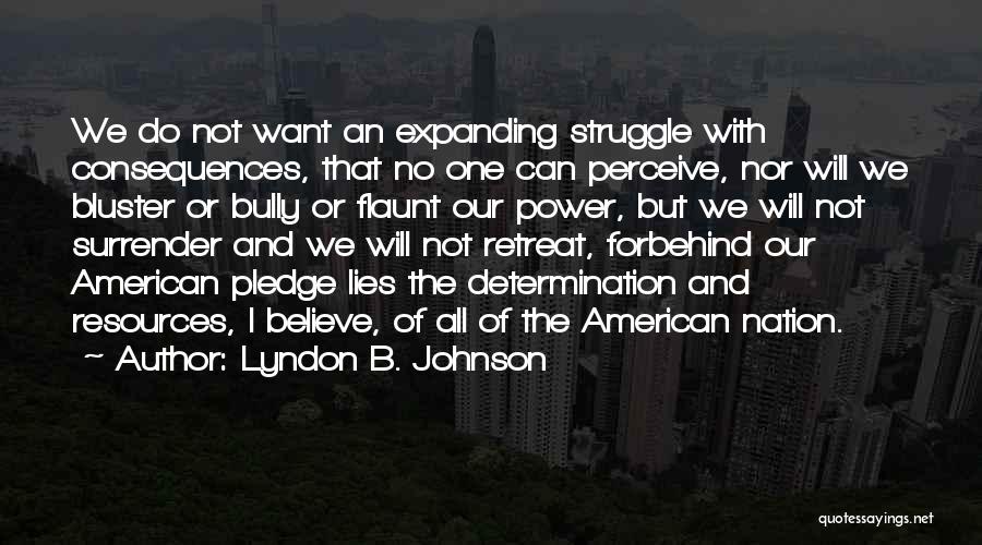 I Will Not Surrender Quotes By Lyndon B. Johnson