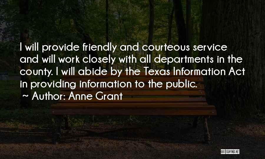 I Will Provide Quotes By Anne Grant