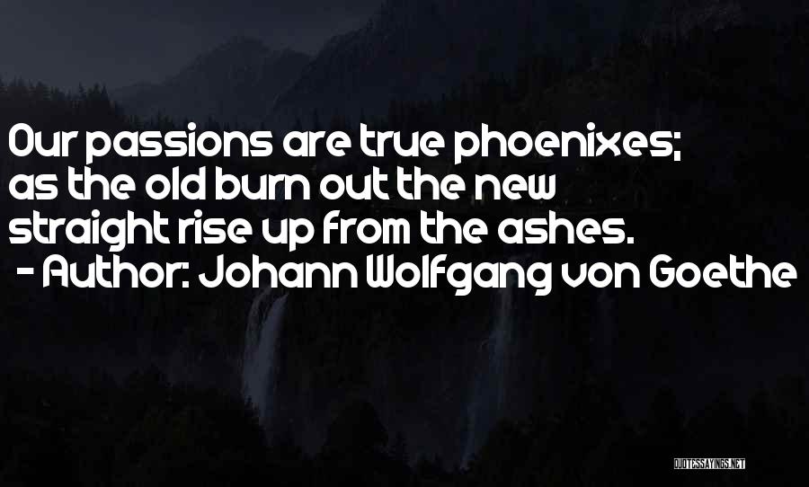 I Will Rise From The Ashes Quotes By Johann Wolfgang Von Goethe