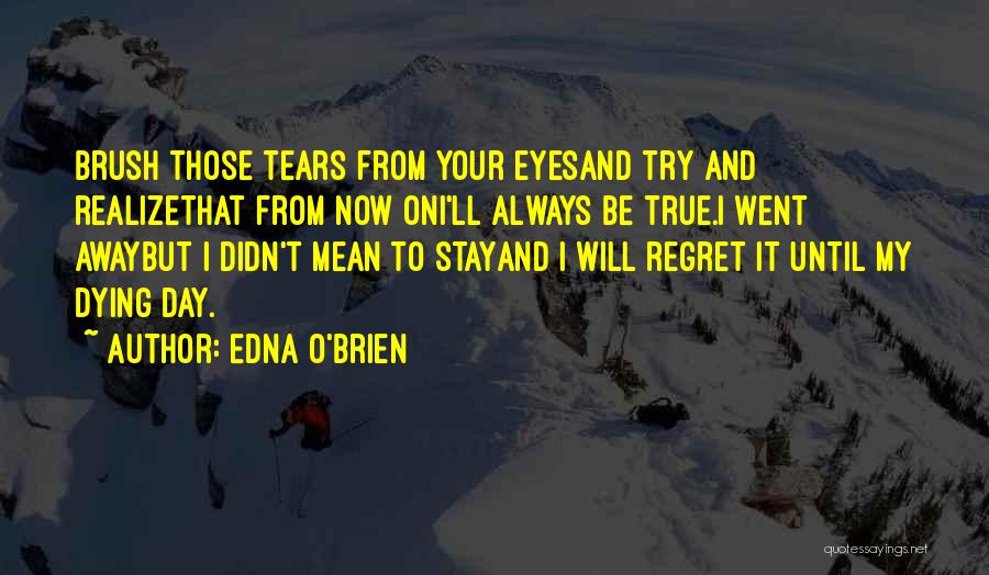 I Will Stay Away Quotes By Edna O'Brien