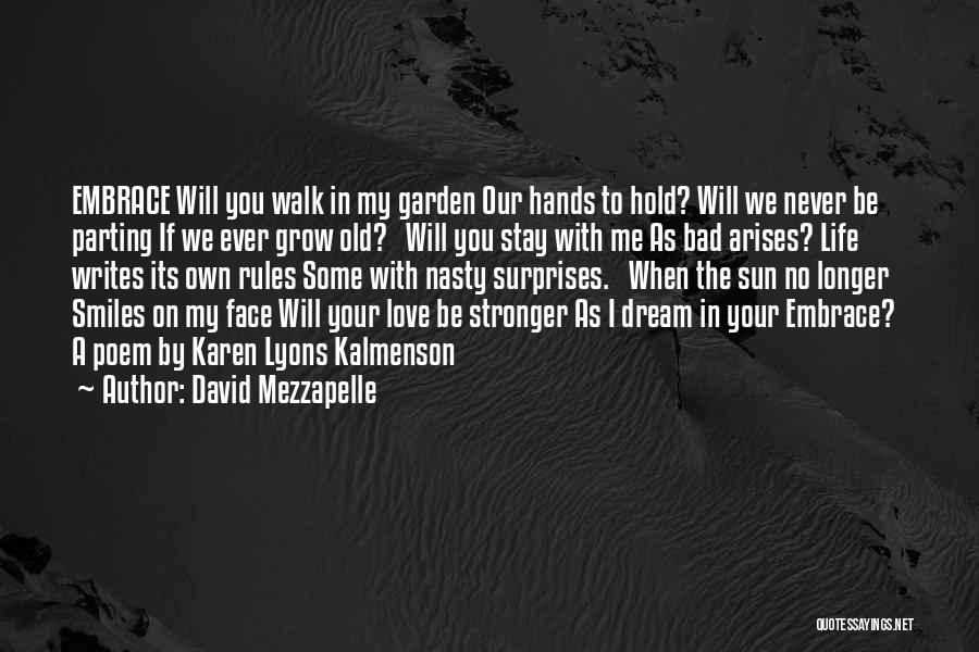 I Will Stay Love Quotes By David Mezzapelle