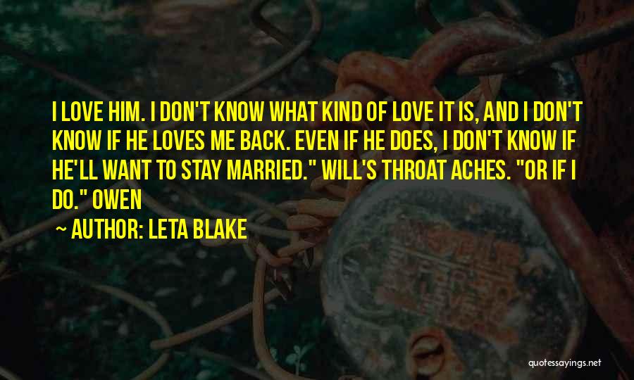 I Will Stay Love Quotes By Leta Blake