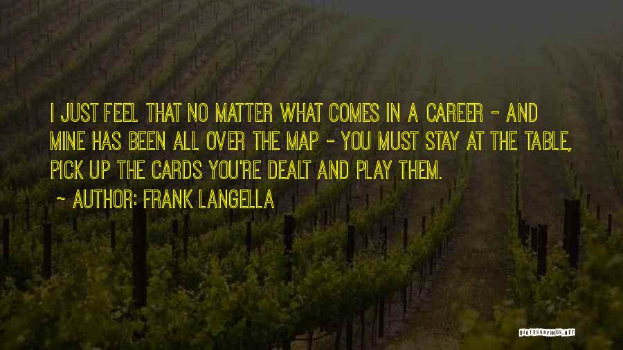 I Will Stay No Matter What Quotes By Frank Langella