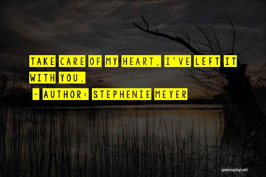 I Will Take Care Of Myself Quotes By Stephenie Meyer