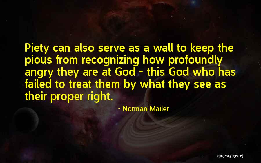 I Will Treat You Right Quotes By Norman Mailer