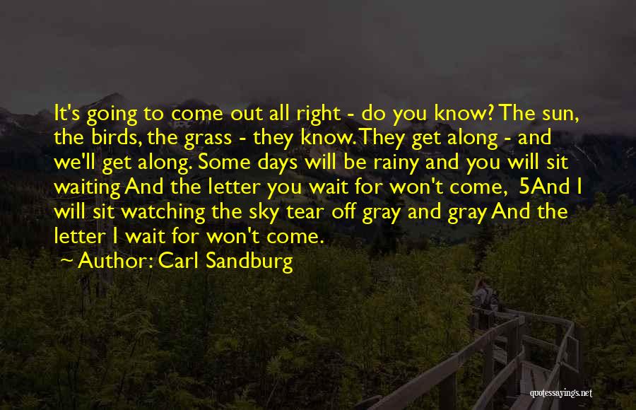 I Will Wait For You Quotes By Carl Sandburg