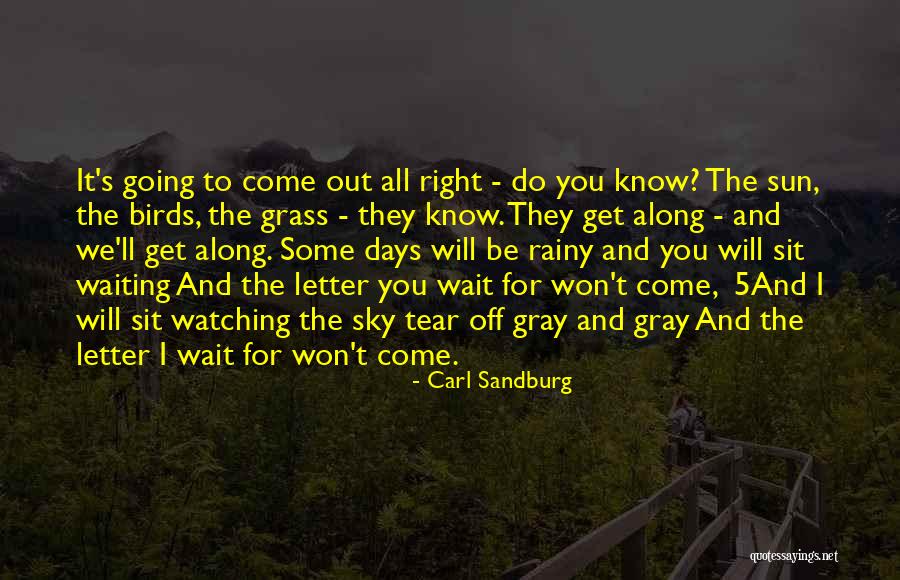 I Will Wait For You Quotes By Carl Sandburg