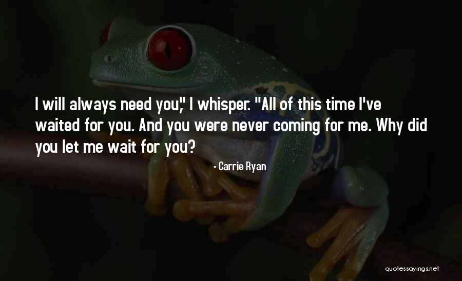 I Will Wait For You Quotes By Carrie Ryan