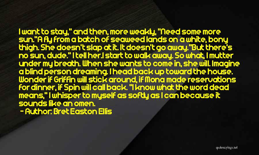 I Will Walk Away Quotes By Bret Easton Ellis