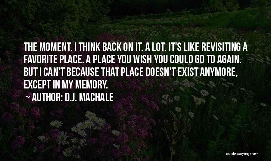 I Wish I Can Go Back Quotes By D.J. MacHale