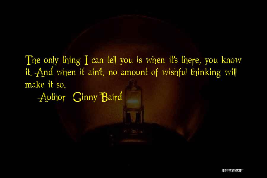 I Wish I Can Tell You Quotes By Ginny Baird