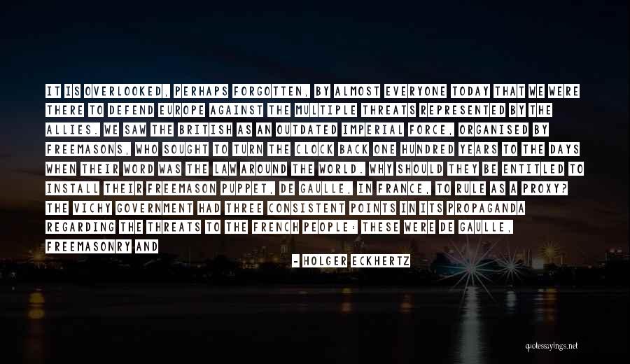 I Wish I Could Turn Back The Clock Quotes By Holger Eckhertz