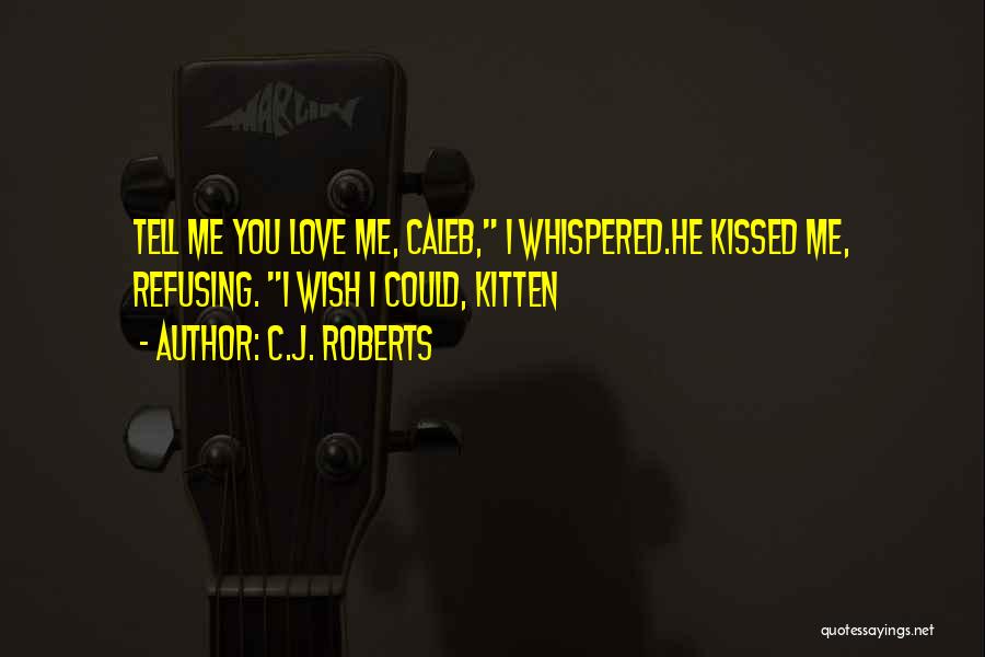 I Wish I Kissed You Quotes By C.J. Roberts