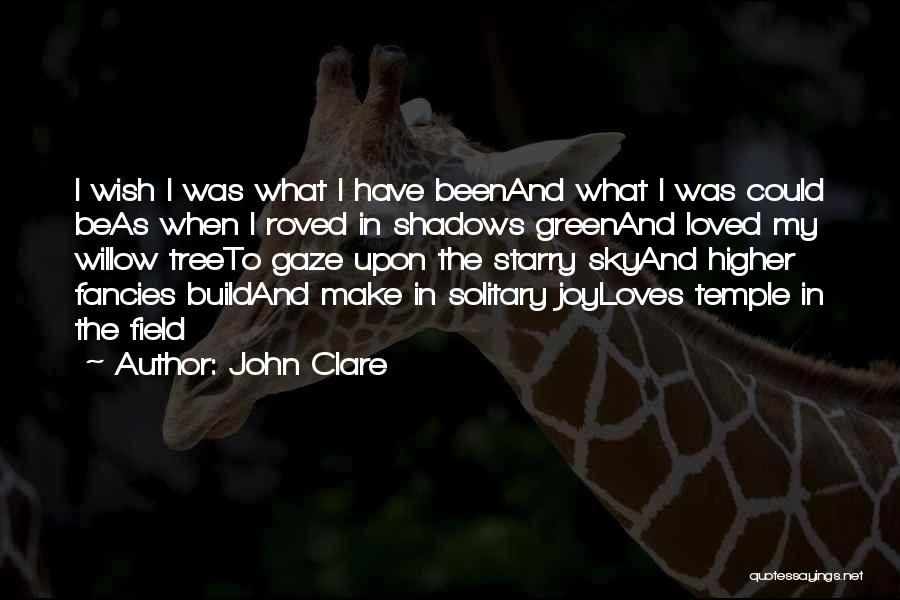 I Wish I Was Loved Quotes By John Clare