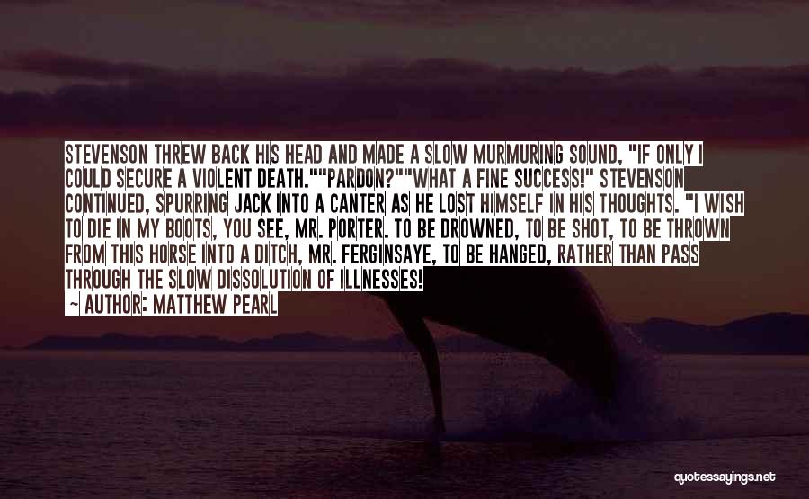 I Wish Success Quotes By Matthew Pearl