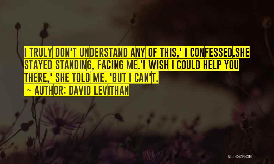 I Wish You Can Understand Me Quotes By David Levithan