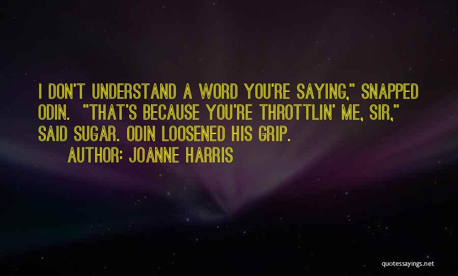 I Wish You Can Understand Me Quotes By Joanne Harris