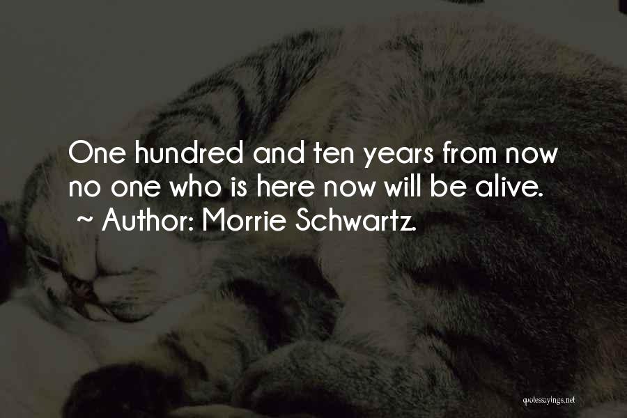 I Wish You Could Be Here Quotes By Morrie Schwartz.