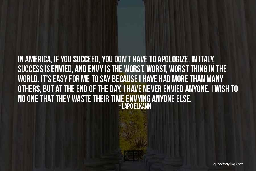 I Wish You Success Quotes By Lapo Elkann