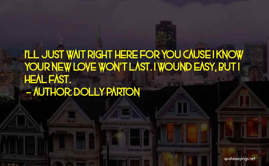 I Won Wait Quotes By Dolly Parton