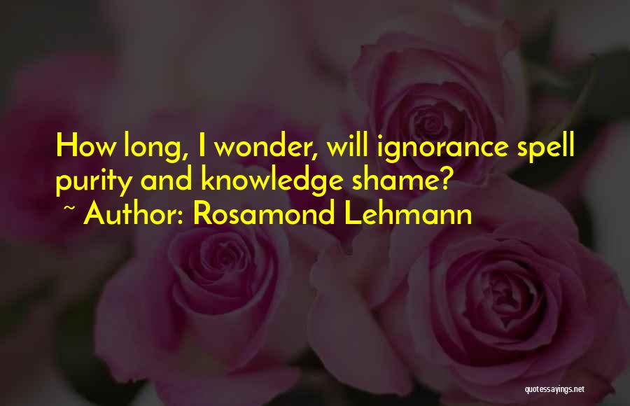 I Wonder How Long Quotes By Rosamond Lehmann
