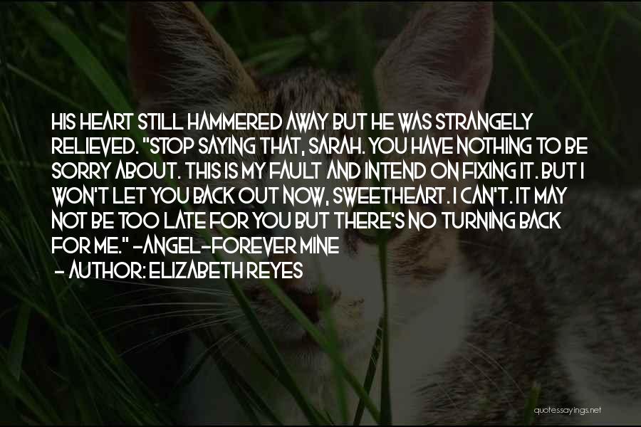 I Won't Be There Forever Quotes By Elizabeth Reyes