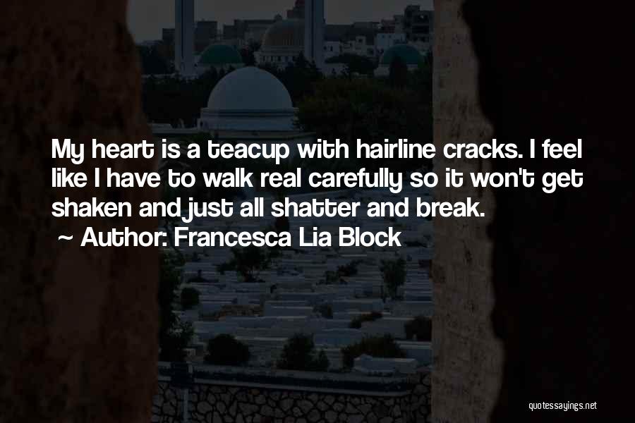 I Won't Break Your Heart Quotes By Francesca Lia Block