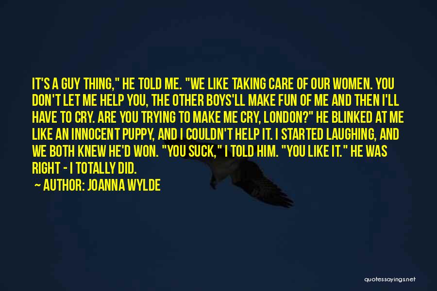 I Won't Cry Quotes By Joanna Wylde