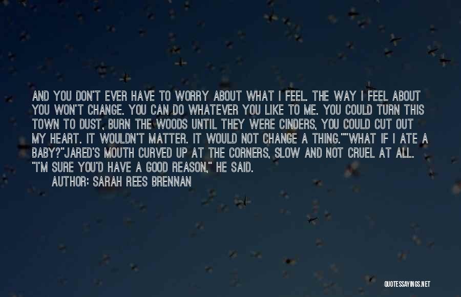 I Won't Ever Change Quotes By Sarah Rees Brennan