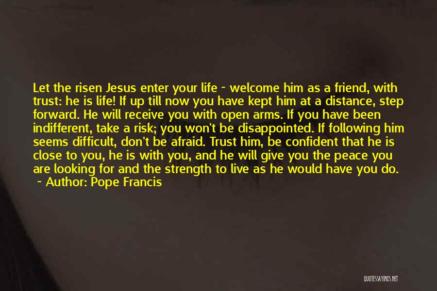 I Won't Give Up On Life Quotes By Pope Francis