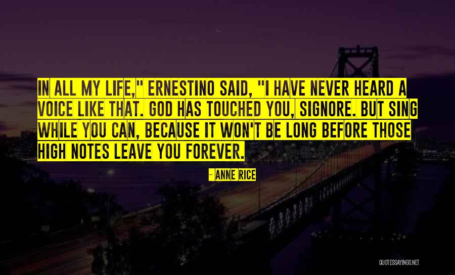 I Won't Leave You Quotes By Anne Rice