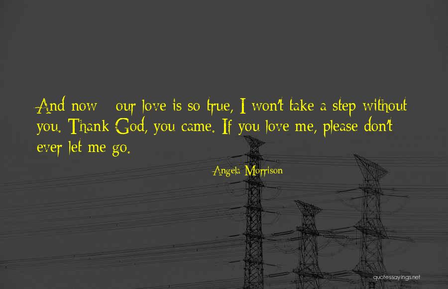 I Won't Let You Go Quotes By Angela Morrison