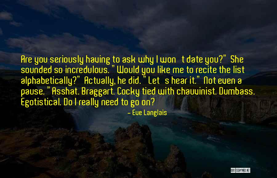 I Won't Let You Go Quotes By Eve Langlais