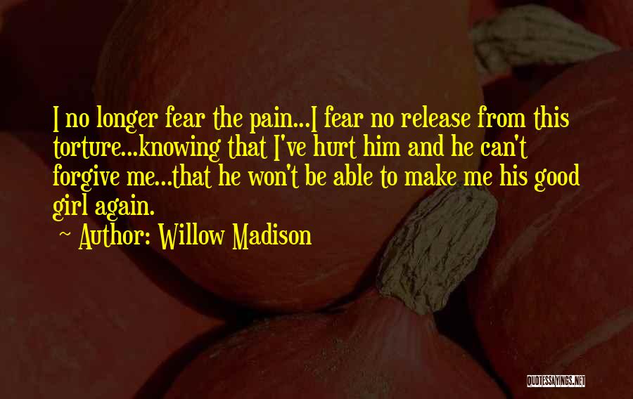 I Won't Let You Hurt Me Again Quotes By Willow Madison