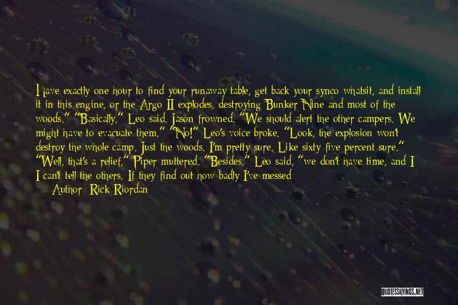 I Won't Look Back Quotes By Rick Riordan