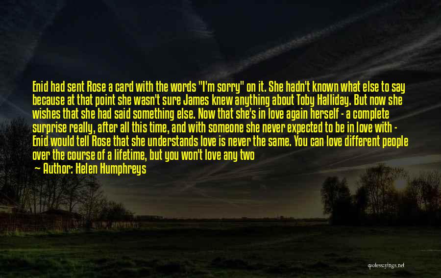 I Won't Say Sorry Quotes By Helen Humphreys
