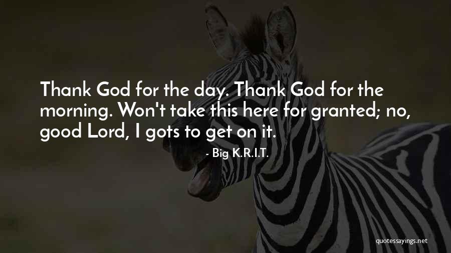 I Won't Take You For Granted Quotes By Big K.R.I.T.