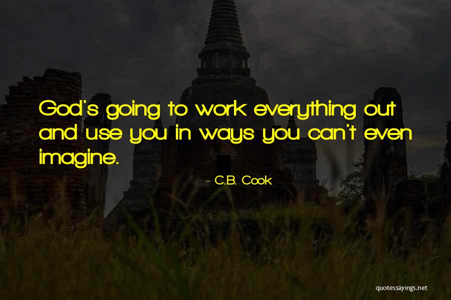 I Work Hard For Everything I Have Quotes By C.B. Cook