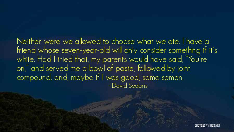 I Would Choose You Quotes By David Sedaris