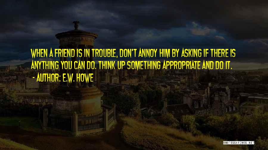 I Would Do Anything For My Best Friend Quotes By E.W. Howe