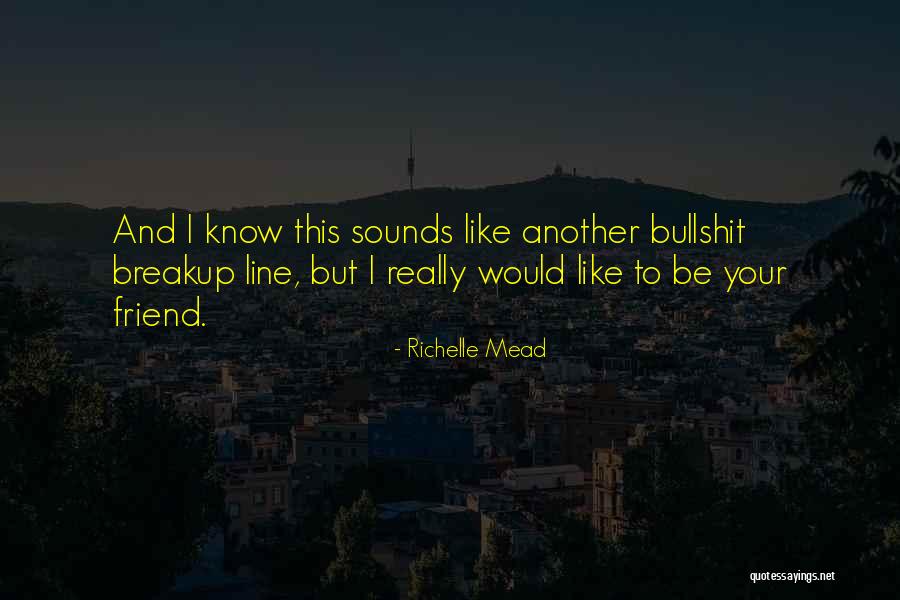 I Would Like To Be Your Friend Quotes By Richelle Mead