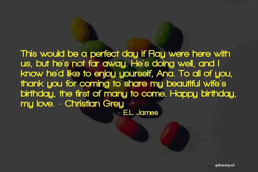 I Would Like To Thank You Quotes By E.L. James I Would Like To Thank You Quotes By E.L. James