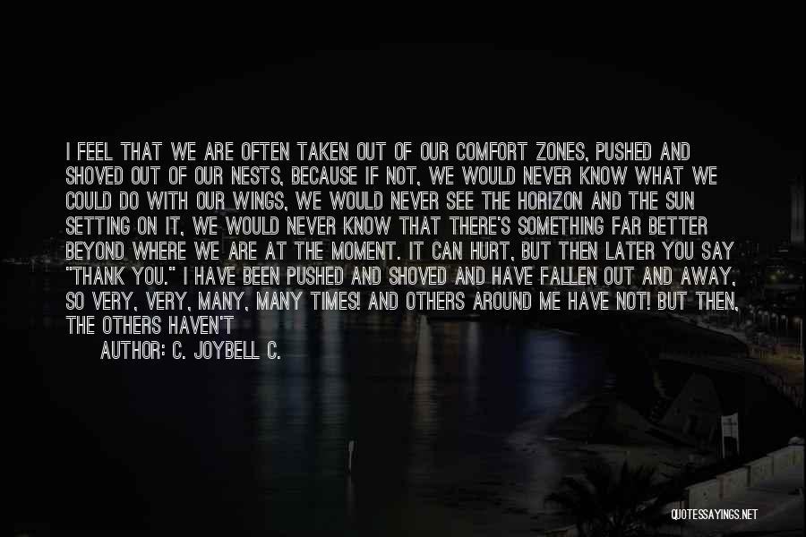 I Would Never Hurt You Quotes By C. JoyBell C.