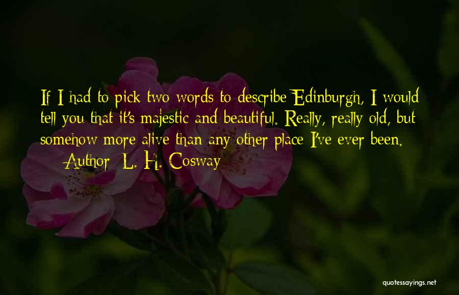 I Would Pick You Quotes By L. H. Cosway