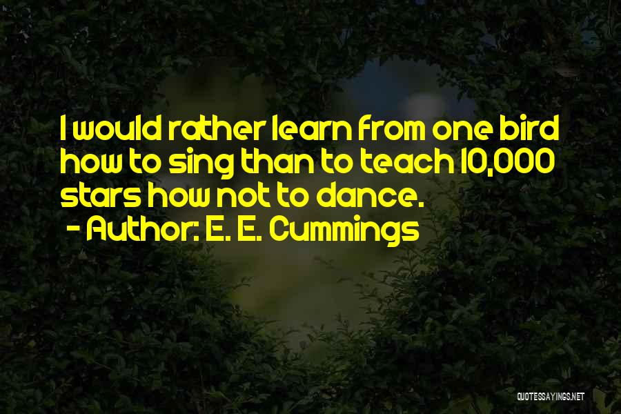 I Would Rather Quotes By E. E. Cummings