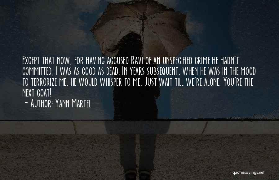 I Would Wait Quotes By Yann Martel