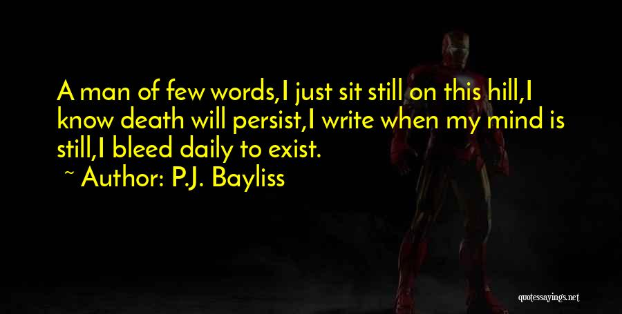 I Write Poetry Quotes By P.J. Bayliss
